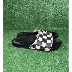 VANS Checkerboard Slides Women Size 6 Beach Sandals Comfort Casual Slip On Shoes